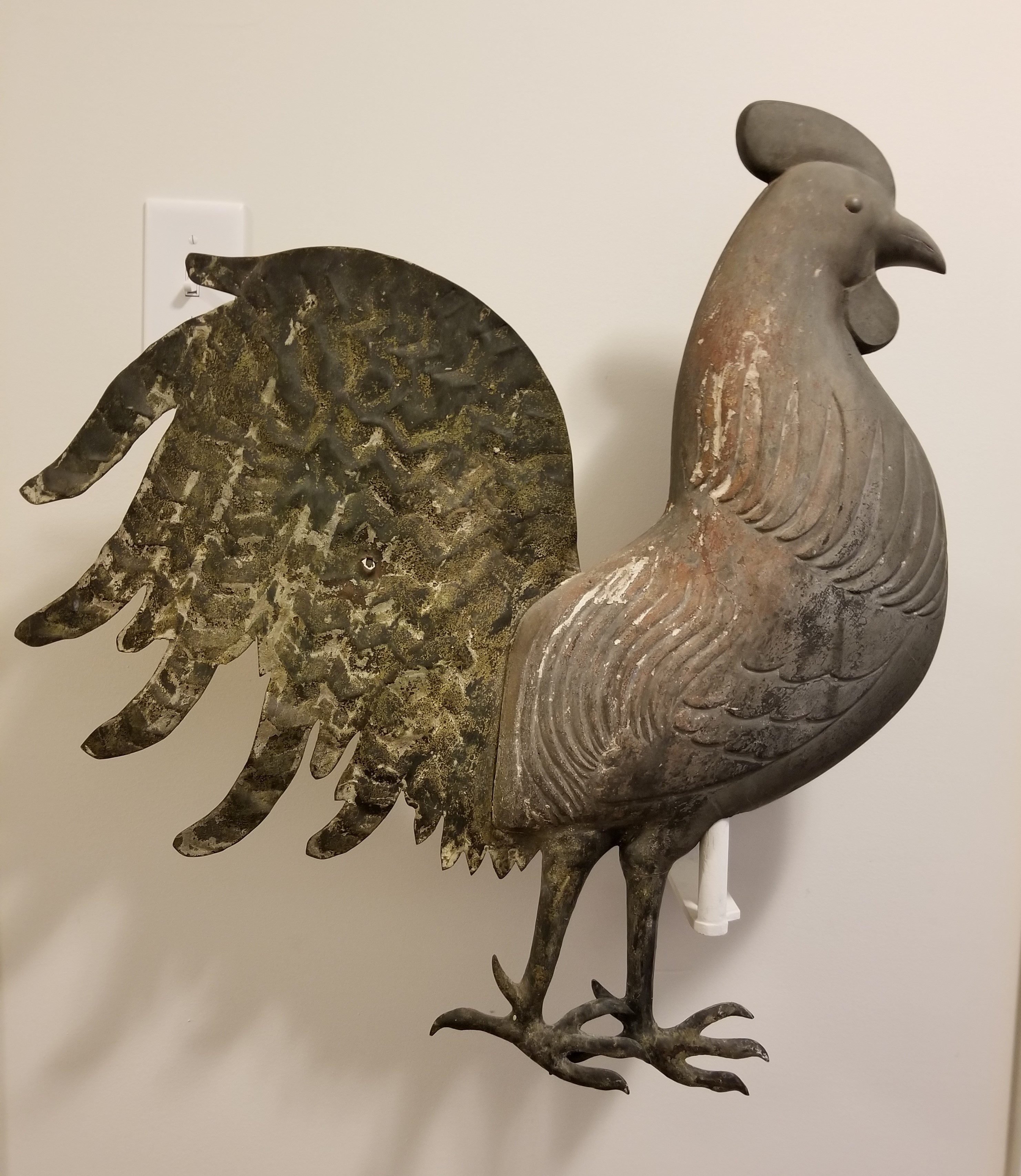 LARGE ROOSTER MADE BY J. HOWARD & COMPANY 