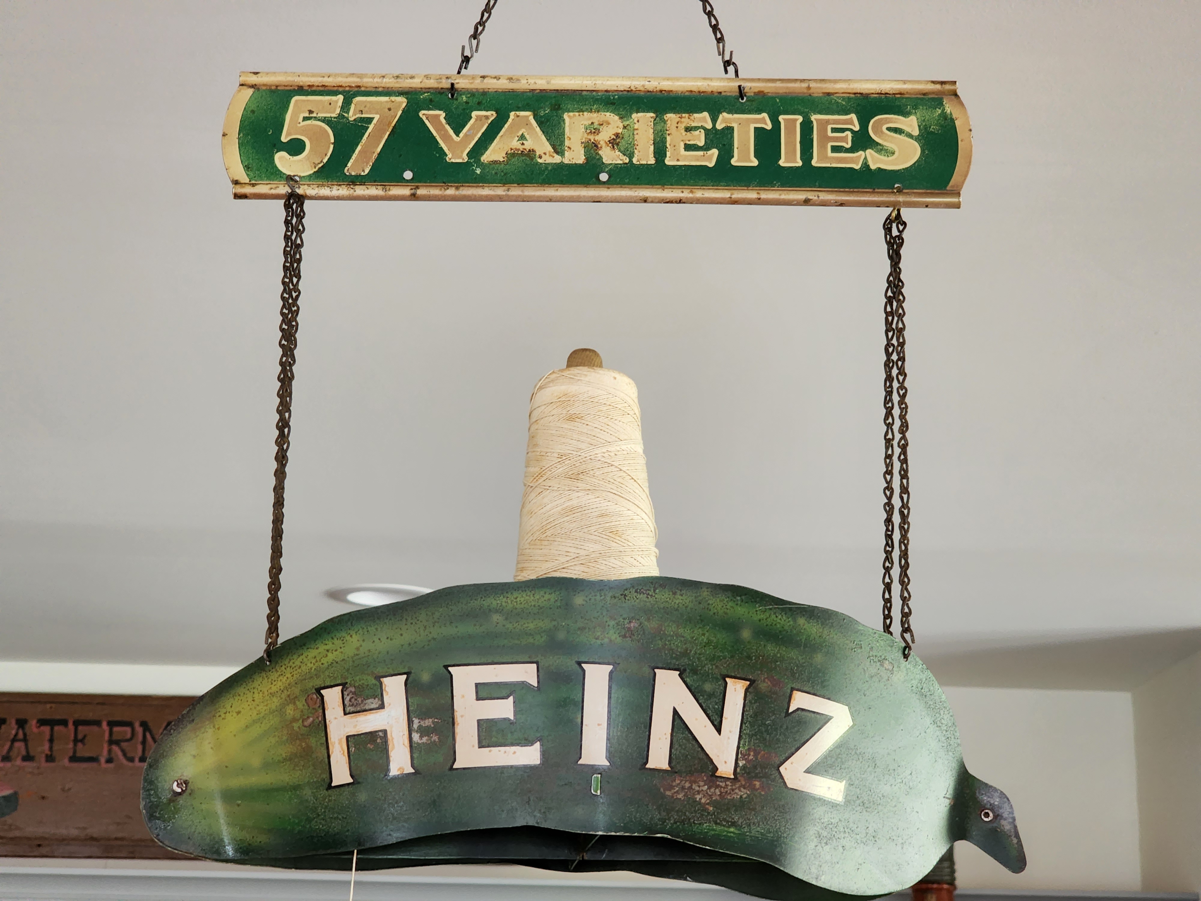 HEINZ PICKLE STRING HOLDER ORIGINAL PAINT 