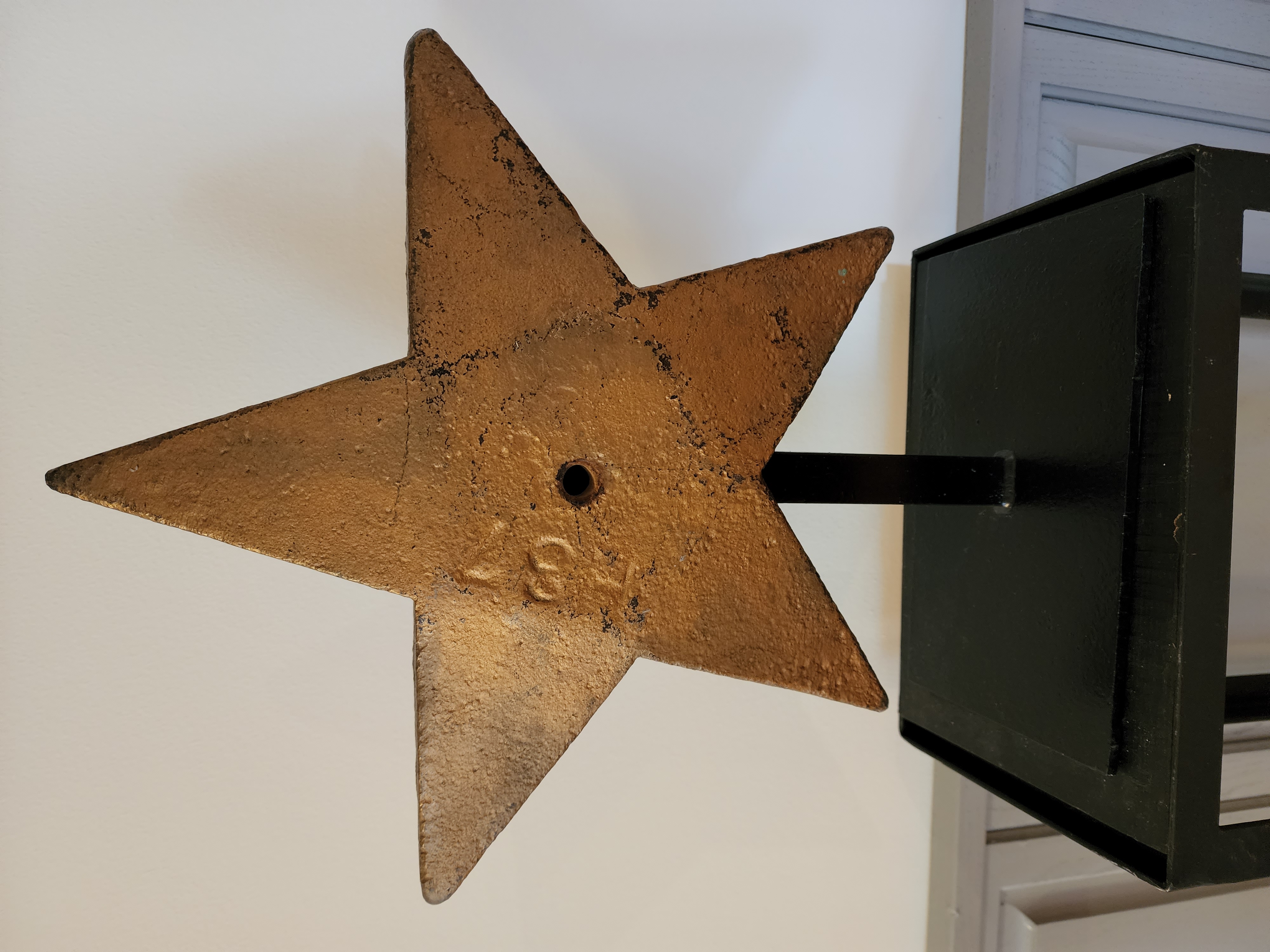 A HALLADAY STAR IN OLD GOLD -MUSTARD PAINT 