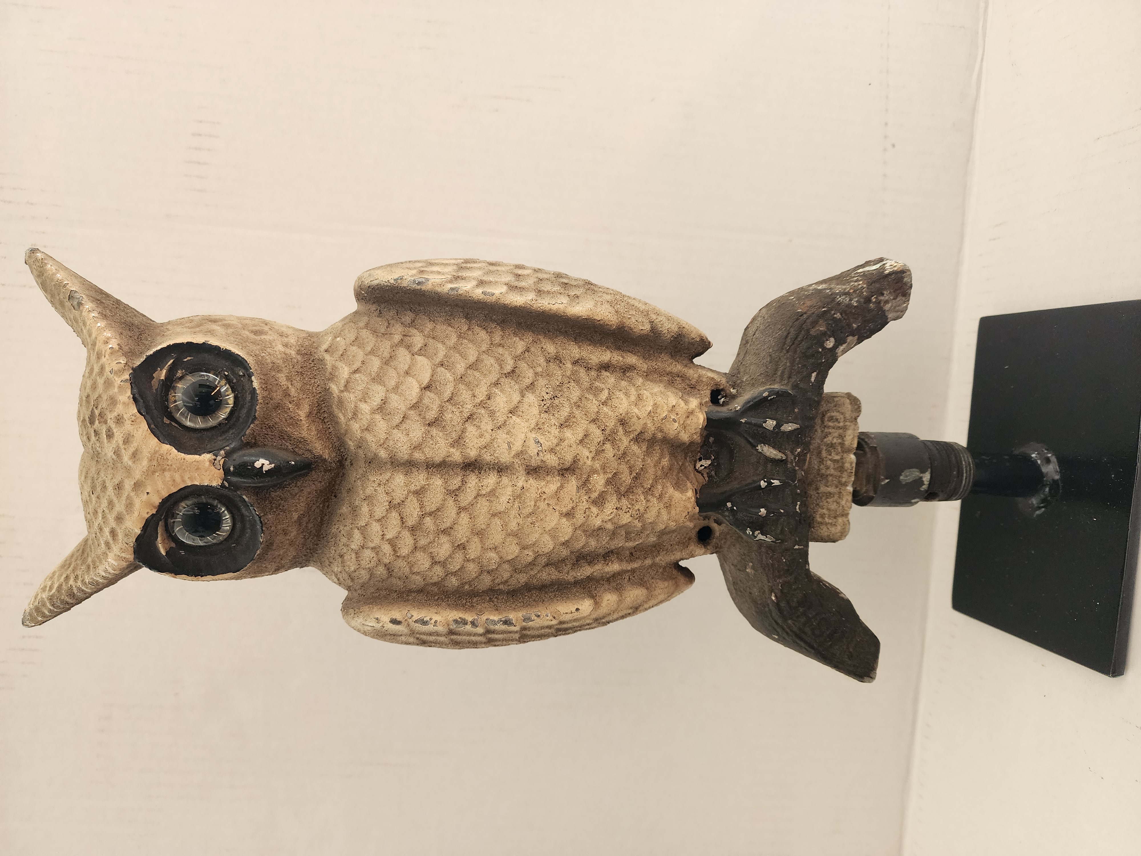 CAST METAL DOUBLE SIDED BARN OWL