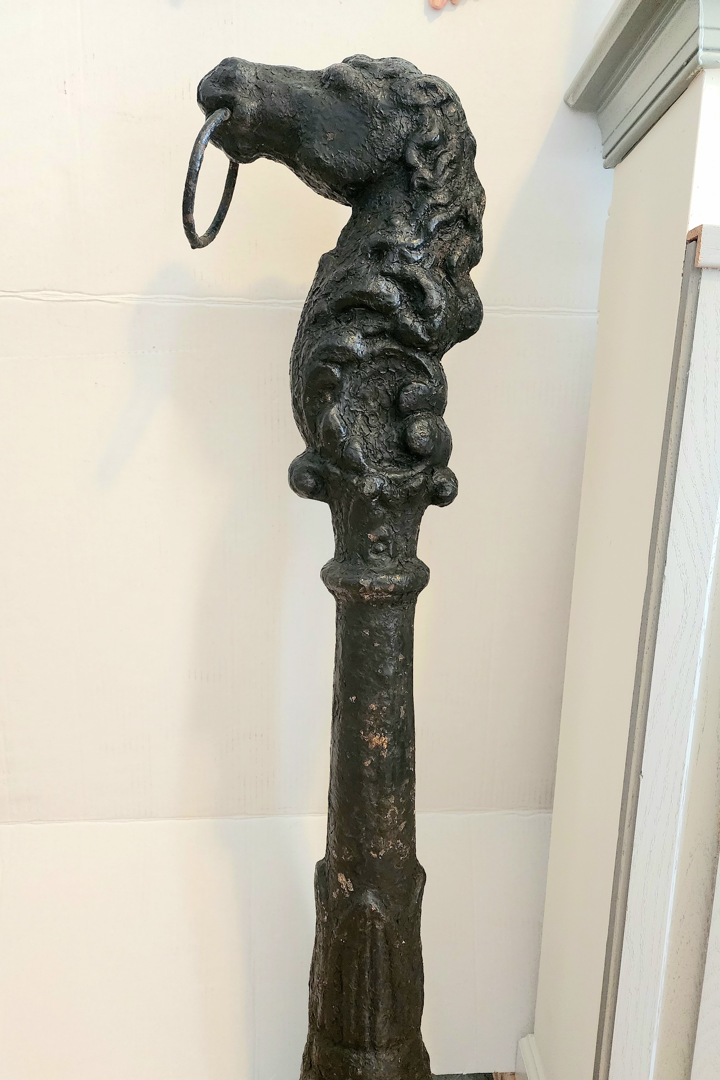 A VERY FINE FANCY HORSE POST