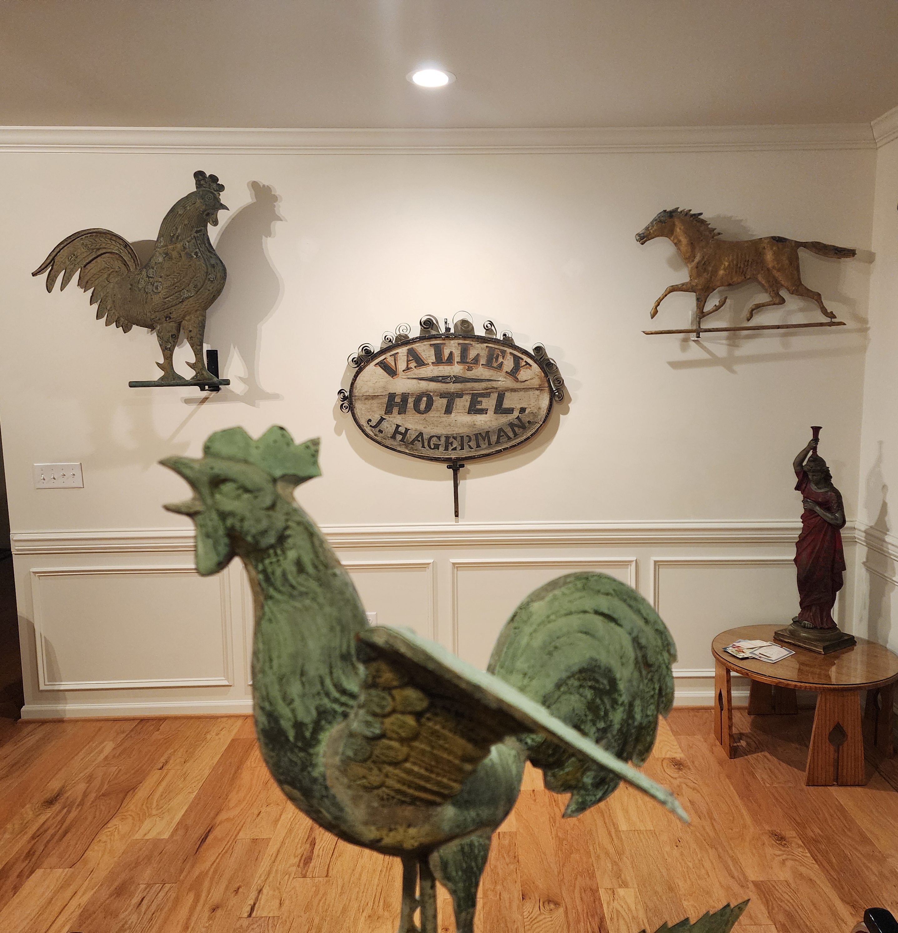 COPPER CROWING ROOSTER ORIGINAL SURFACE 