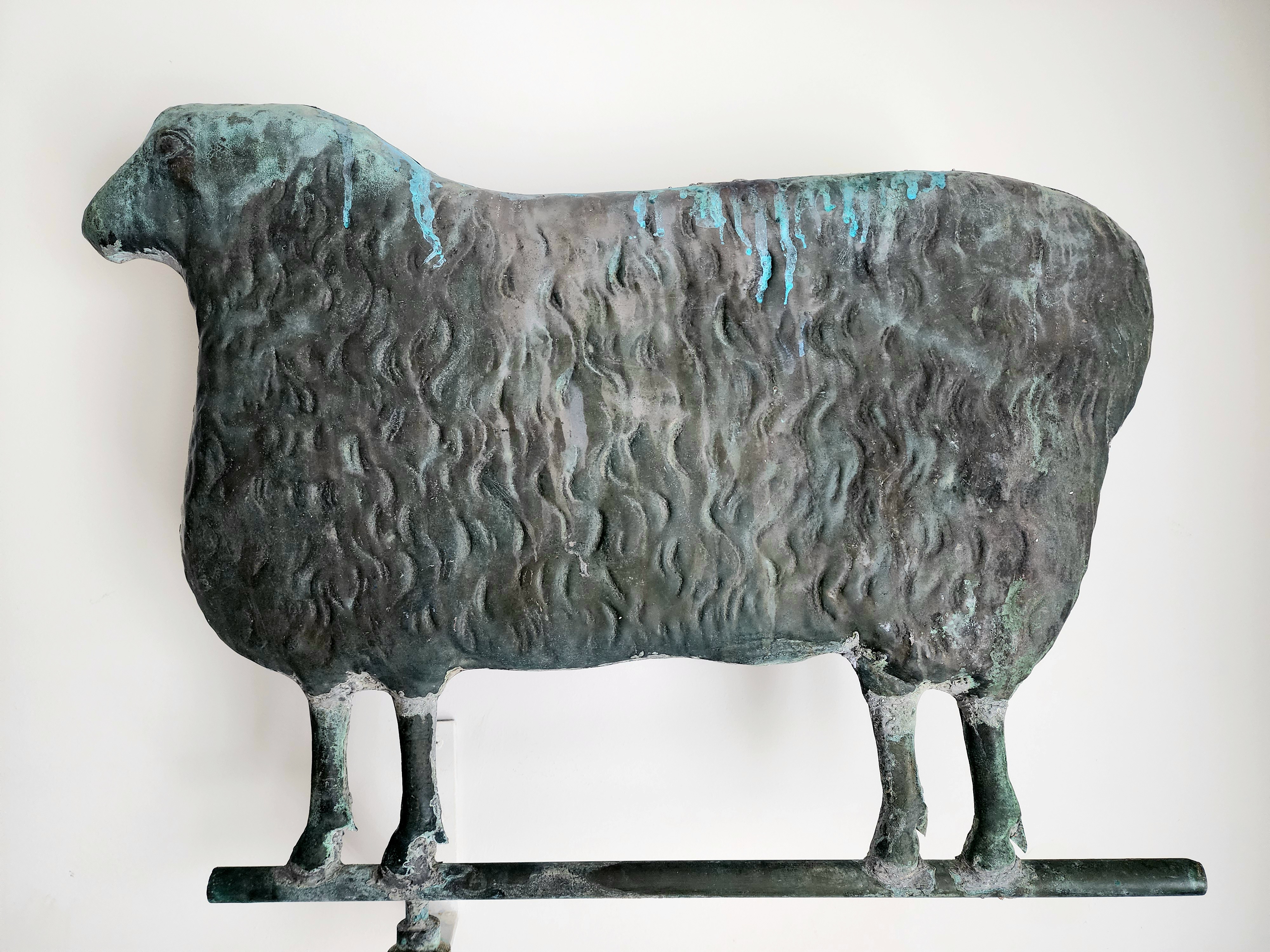 MOLDED COPPER EWE WEATHERVANE 