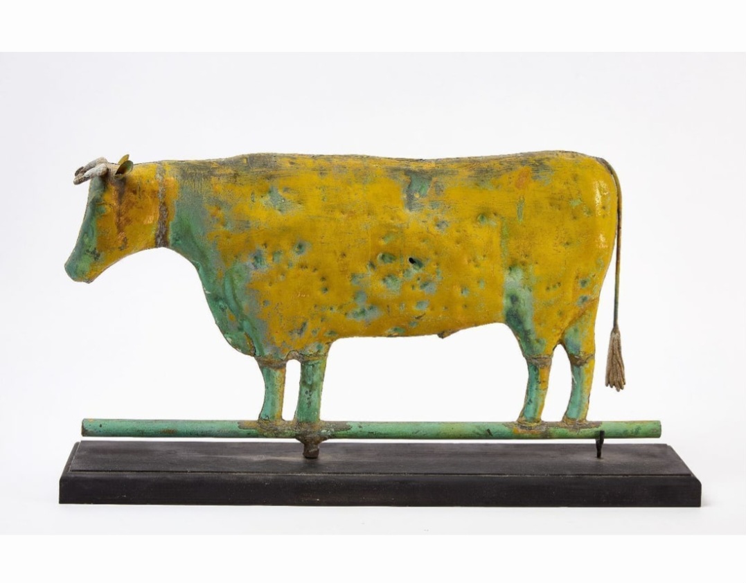 COW WEATHERVANE IN OLD SURFACE 