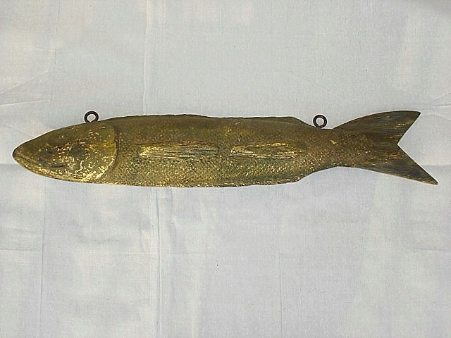 WOODEN CARVED COD FISH 