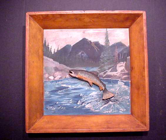DIORAMA WITH JUMPING TROUT 