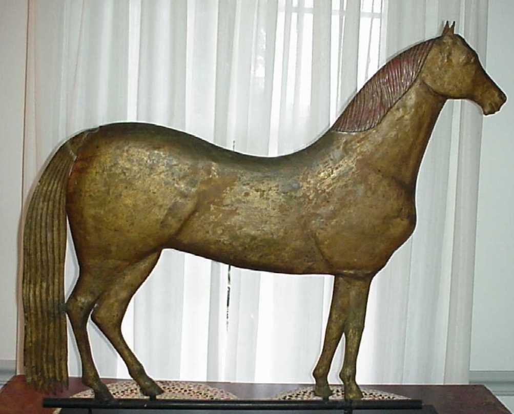 LARGE HAMBLETONIAN HORSE