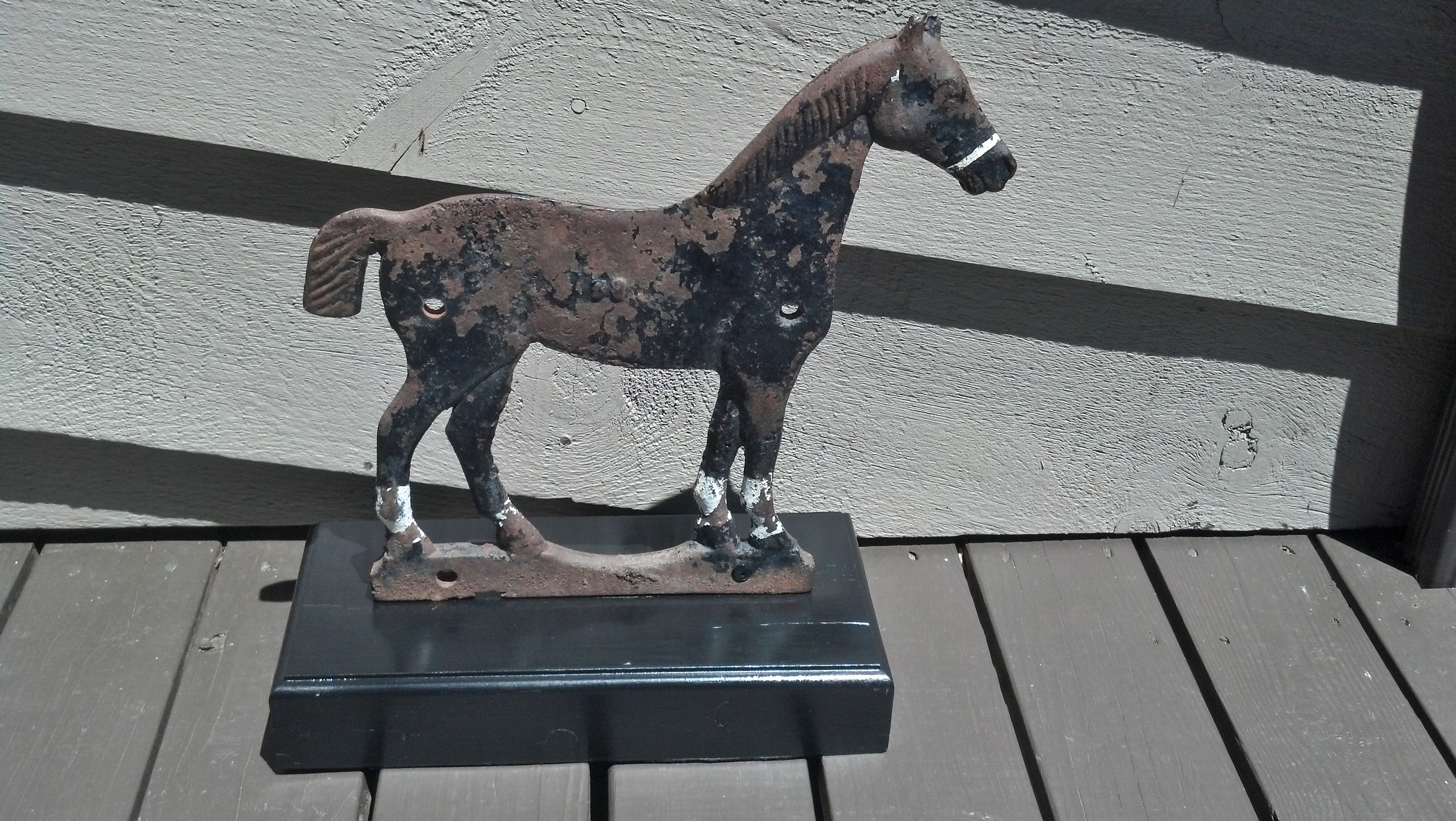 SHORT TAIL HORSE IN OLD PAINT