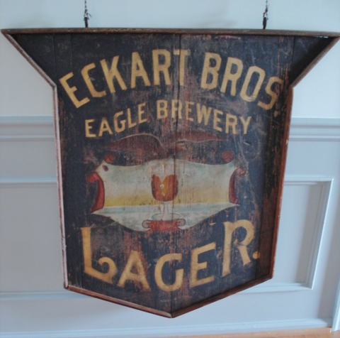 NICE EAGLE BREWERY  LAGER BEER SIGN 