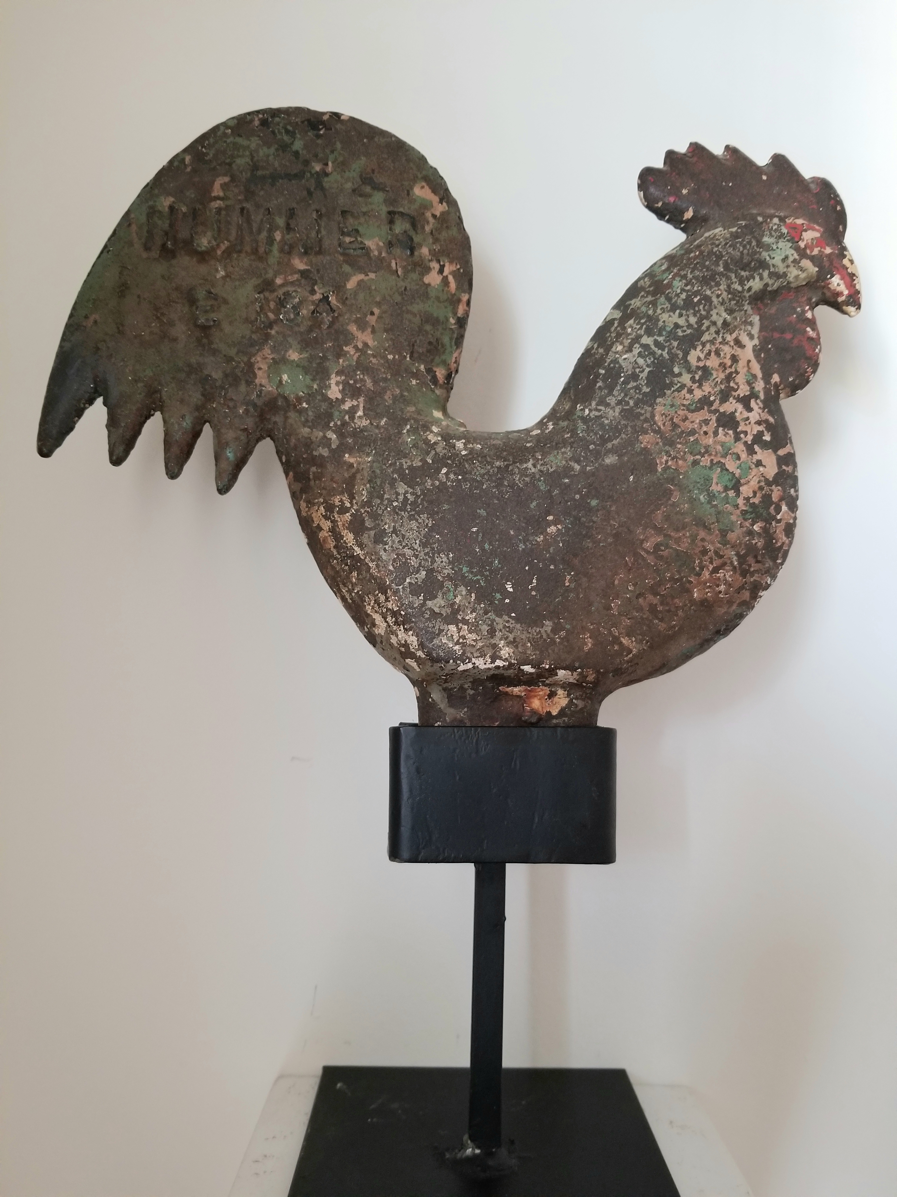 CAST IRON HUMMER ROOSTER WINDMILL WEIGHT